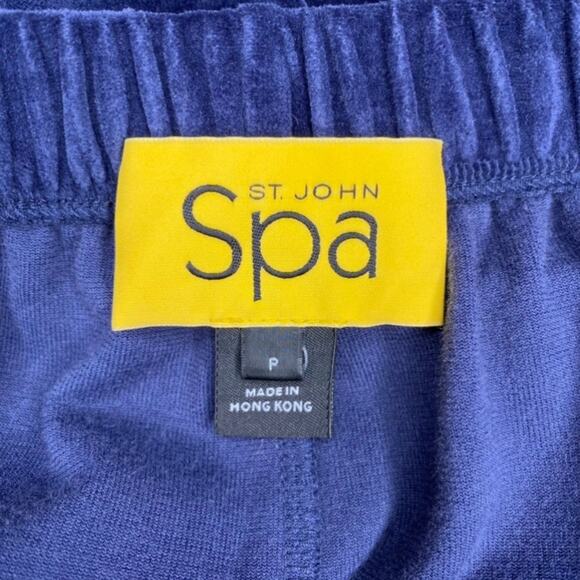 St. John Spa Blue Velvet Sweatpants - Picture 11 of 13
